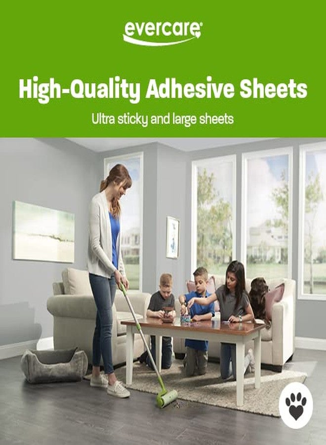 Evercare Pet Mega Lint Roller Value Pack with Two 50-Sheet Refills - Includes Refillable Lint Roller, Adhesive Sheets, Versatile Cleaning Uses, Home and On-The-Go Use, Extendable Handle - Image 4